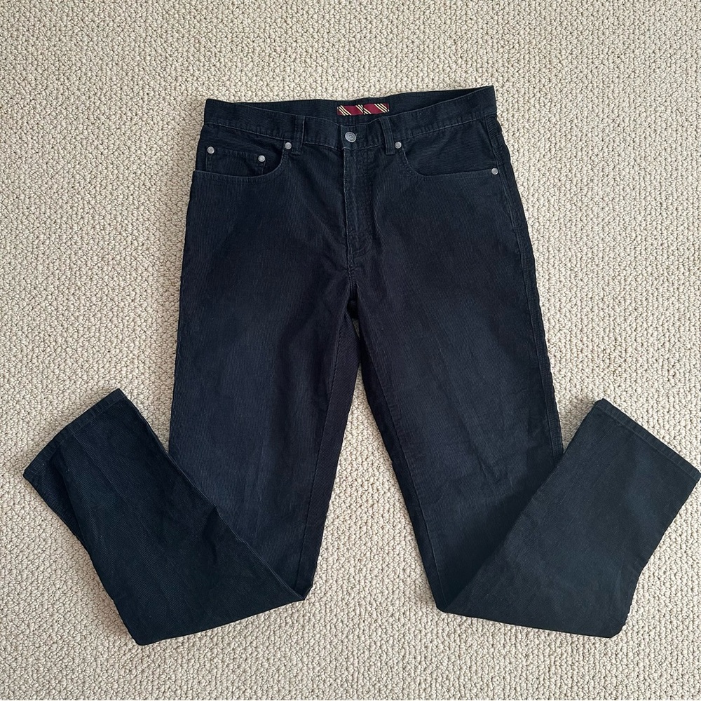 Brooks Brothers Navy Corduroy Pants Men’s 34x34 Cotton Classic Trousers